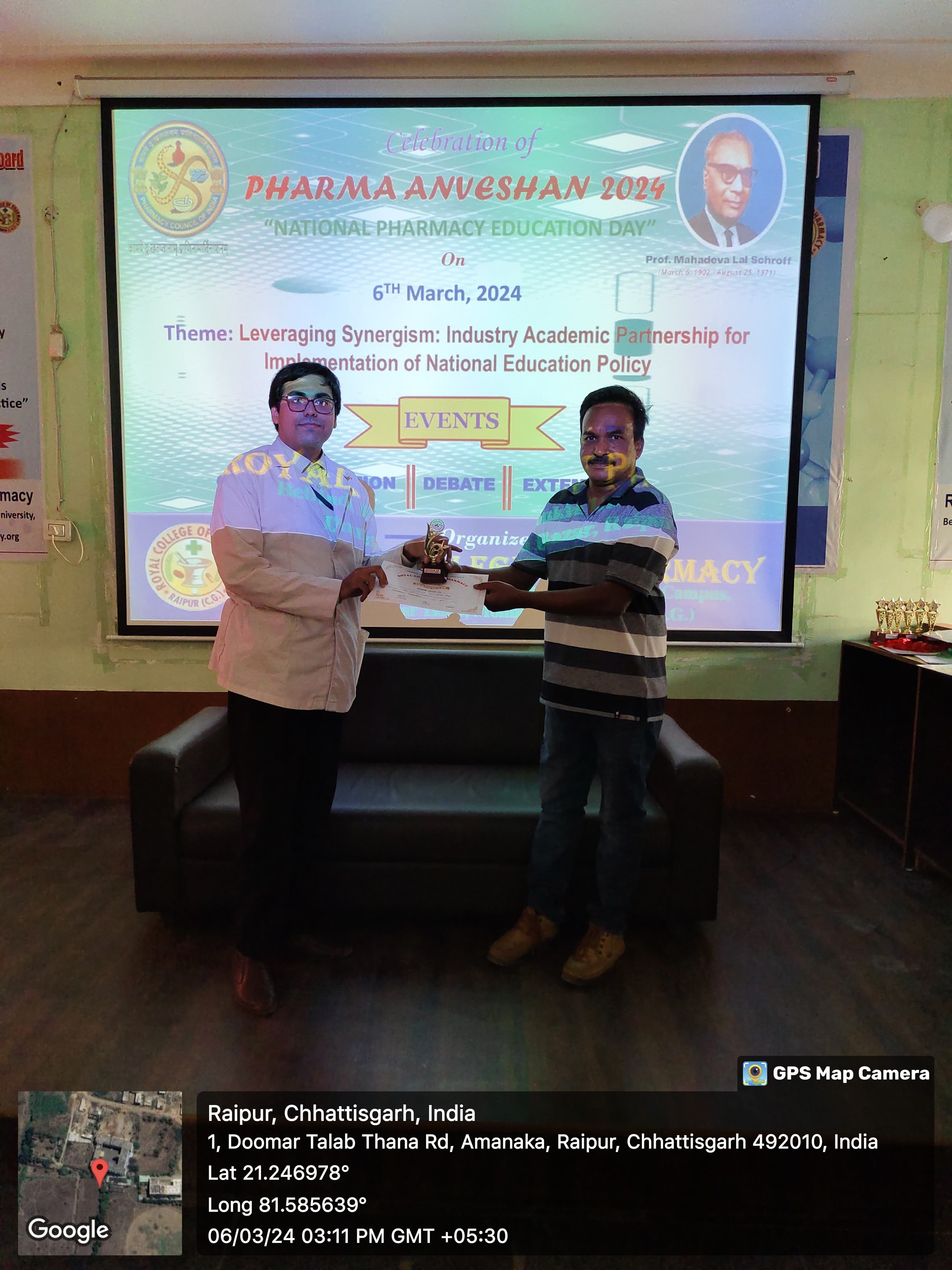 M L Schroff Day celebration at   Royal College of Pharmacy